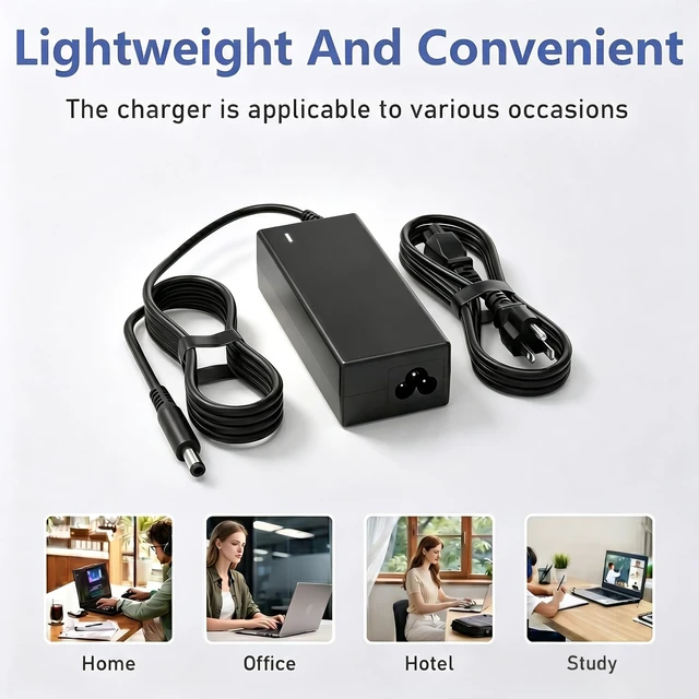Alt view image 6 of 7 - 65W 4.5mm AC Adapter Compatible with Dell DC15250, Insprion 14 15 16 Laptop Model:DC16250 DC14250 Insprion 3000 5000 7000 3530 5620 5625 5635 5630 5635 5320 5330 5420 5425 Latitude Vostro