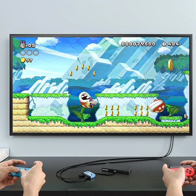 Alt view image 4 of 6 - Switch Dock for Nintendo Switch/Switch OLED,Portable TV Docking Station 4K/60HZ HDMI TV USB 3.0 Port and USB C Charging,Compatible with Nintendo Switch Steam Deck and More