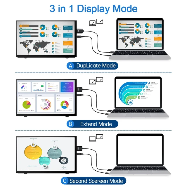 Alt view image 5 of 7 - 7 Inch Raspberry Pi Screen 800x480 HDMI Portable Monitor IPS LCD Screen Display for Raspberry Pi 5/4/3/2/Zero/B/B+ Win11/10/8/7 (Non-Touch)