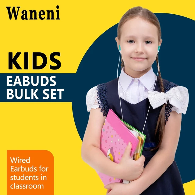 Alt view image 2 of 7 - Wholesale Bulk Earbuds Headphones 200 Pack Class Set for School Classroom Students Kids Children Toddler Boys Girls Teen Adults(Mixed Colors,200 Pack)