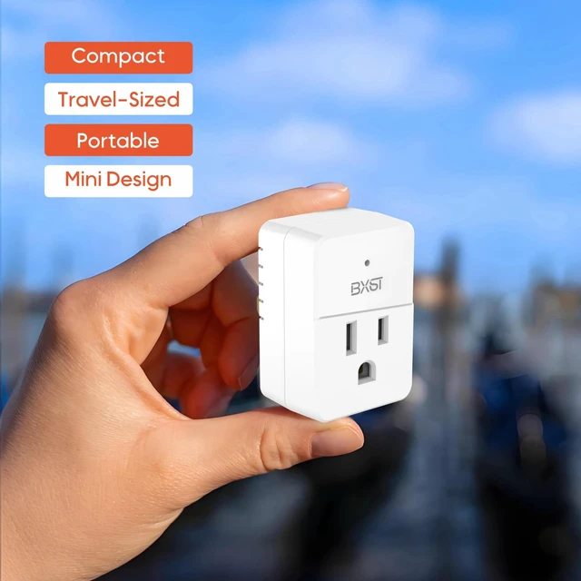 Alt view image 6 of 7 - Single Outlet Surge Protector, Mini Surge Protector for Refrigerators, PC, TV and Home Appliances, Flat Plug Wall Mount Power Suppressor with LED Indicators, 15A, 1800W, 120V, 4 Pack