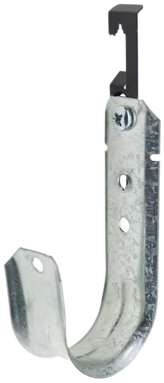Main image of 2" Cable Support J Hook with W Clip, Heavy Duty Metal Wire Cable Support J-Hook Hangers for Attaching Ceiling Grid Wire Threaded Rod (20 Pack)