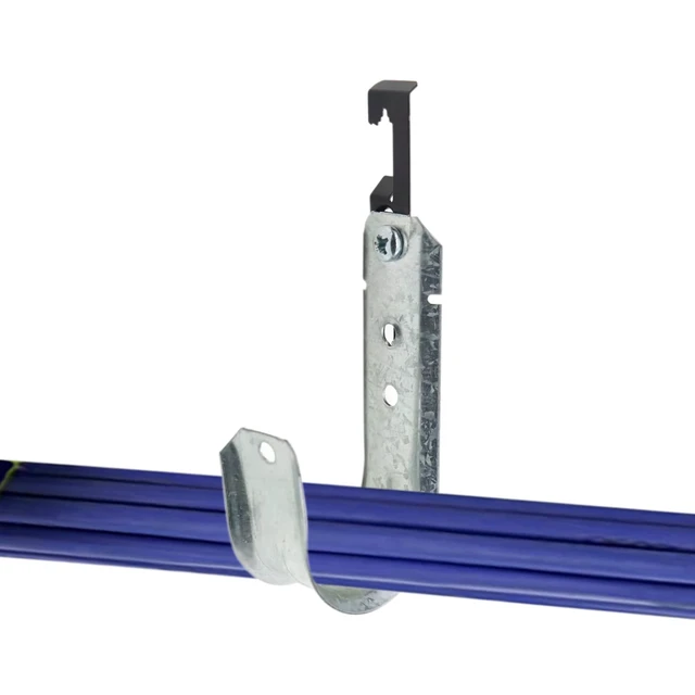 Alt view image 6 of 6 - 2" Cable Support J Hook with W Clip, Heavy Duty Metal Wire Cable Support J-Hook Hangers for Attaching Ceiling Grid Wire Threaded Rod (20 Pack)