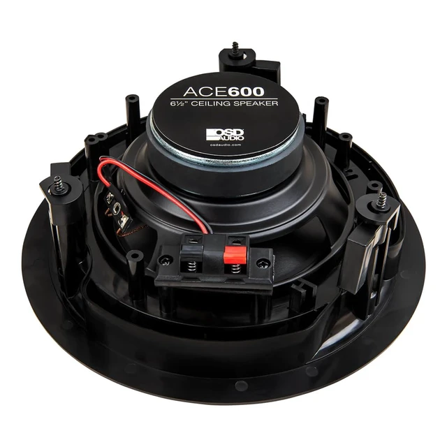 Alt view image 5 of 7 - 6.5" in Ceiling Speaker Pair 120W, Trimless Magnetic Grille, Pivoting Tweeter, Paintable Grille ACE600