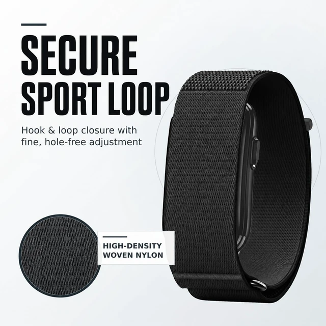 Alt view image 4 of 6 - Braided Nylon Band Compatible with Garmin CIRQA Smart Band Breathable Sport Loop Replacement Strap with Hook-and-Loop Closure, Quick Release for Men and Women