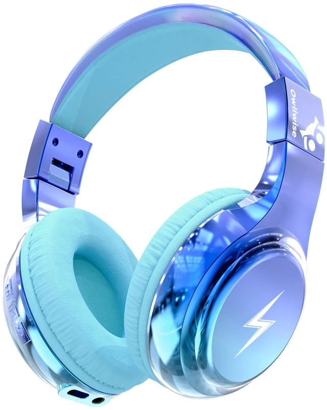 Main image of Kids Bluetooth Headphones with mic, 74/85dB Limited, 65H Playtime Fast charging, Bluetooth 5.4, foldable over-ear, AUX for iPad, tablet, airplane, Wireless headphones for kids, Bolt Series