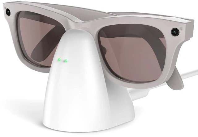 Main image of Charger Stand Compatible with RayBan Meta Smart Glasses, Portable Charging Dock for Wayfarer, Headliner & Skyler Gen 1 with 59" USB-C Cable (Not for Oakley HSTN & Display)