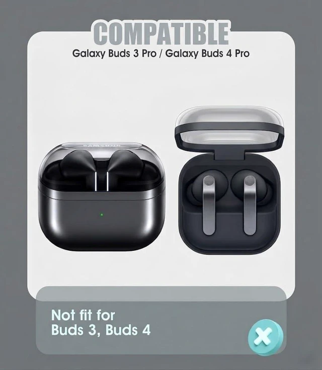 Alt view image 2 of 5 - 6 Pairs for Samsung Galaxy Buds 4 Pro/Galaxy Buds 3 Pro Ear Tips Soft Silicone Fit in Case Replacement Tips for Galaxy Buds 4 Pro/3 Pro - Pink Gold