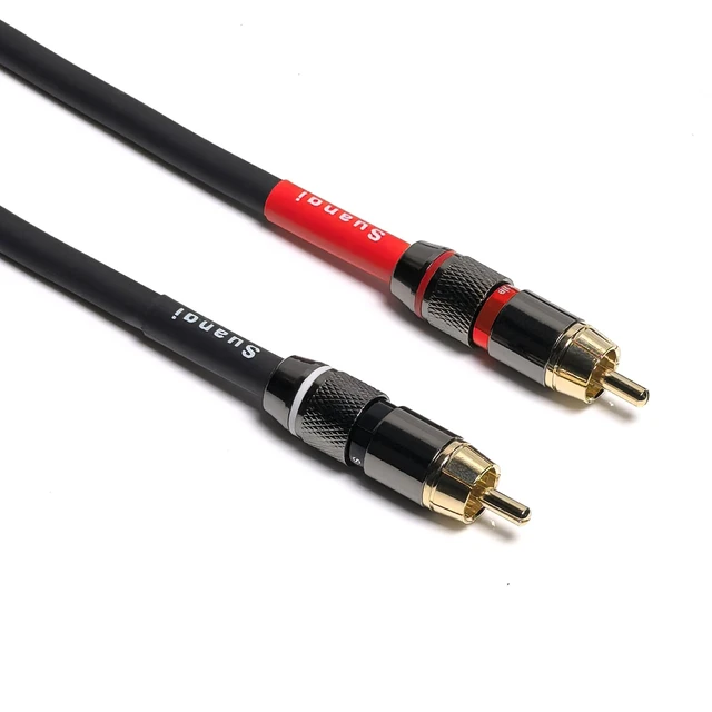 Alt view image 4 of 6 - WJSTN RCA to XLR Cable, XLR Male to RCA Male Cable, HiFi Audio Cable, 4N OFC 20AWG Shielded Twisted Pair Oxygen-Free Copper Braid Conductors, 2Pack (6Feet)