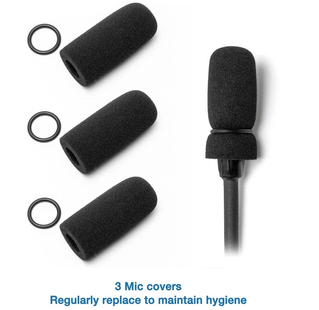Alt view image 3 of 7 - Ear Pads Headband Refresh Kit for Bose A20 A10 Aviation Headsets Complete refresh kit: earpads with memory foam, headband, 3 mic covers, inner foam inserts