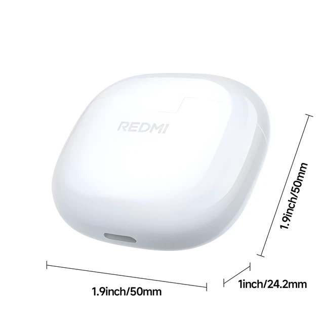 Alt view image 2 of 7 - Redmi Buds 8 Active, Wireless Earphones with Semi-in-Ear Design, 14.2mm Titanium Diaphragm Drivers, Bluetooth 5.4, 37H Long Battery Life, Dual Mic AI Noise Cancellation, Google Fast Pair, White