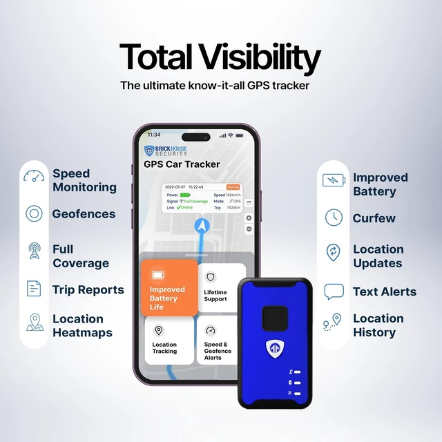 Alt view image 4 of 7 - Spark Nano GPS Tracker for Vehicles, Device Only Subscription Required, GPS Tracker, Real Time Tracking, Geofencing, Speed Alerts, Waterproof, 7 Day Battery, Car Tracker