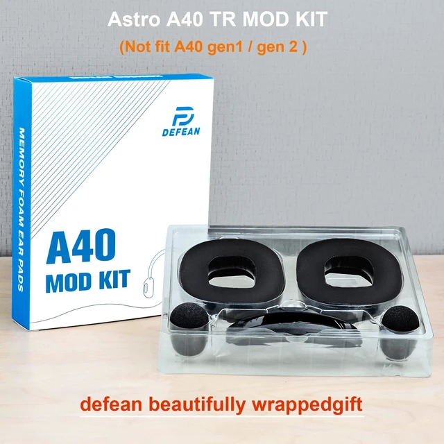 Alt view image 6 of 7 - Cooling Gel Earpads for Astro A40 TR Headset A40 TR Mod Kit Ear Cushions and Headband, Upgrade High-Density Noise Cancelling Foam, Added Thickness