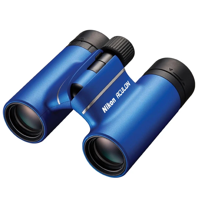 Alt view image 2 of 6 - ACULON T02 Compact Binoculars - 21mm Objective Lenses, Multilayer-Coated Optics, Ergonomic Compact Design Binoculars for Travel, Sports, Concerts, Sightseeing, 8x21 Blue