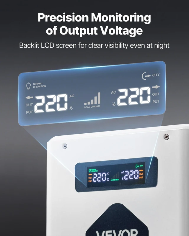 Alt view image 5 of 7 - Step Up Voltage Converter, 2000VA, Heavy Duty Voltage Power Converter, 110V to 220V Power Transformer, with 2 EU Outlets, USB Output, LCD Display, Temperature Protection, for 220V Appliances