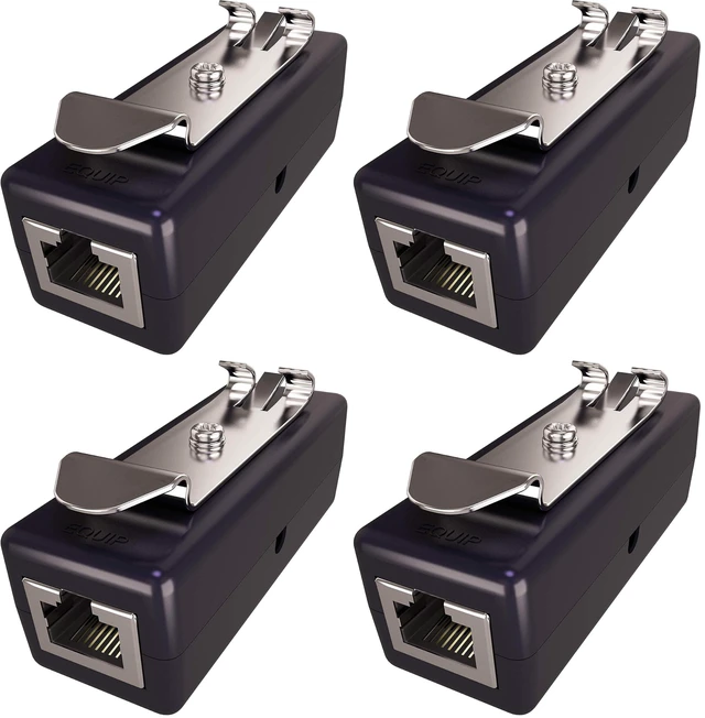 Main image of Ethernet Surge Protector for Rack or DIN Rail Mount - PoE+ Gigabit TP309 (Pack of 4)