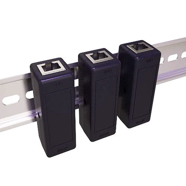 Alt view image 4 of 7 - Ethernet Surge Protector for Rack or DIN Rail Mount - PoE+ Gigabit TP309 (Pack of 4)