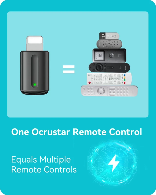 Alt view image 5 of 7 - IR Blaster Universal Remote Controller for Lightning iPhone IR Blaster for Lightning Iphone All in One Remote Controller for TV/AC/DVD for Samsung/Sony/Panasonic and More