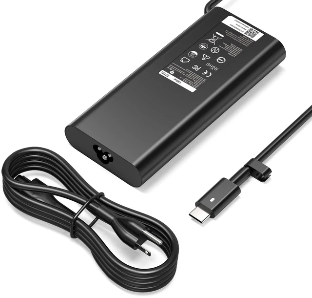 Main image of 130W USB C Type C Charger Compatible with Dell Precision 5530 2in1 5550 5750 3560 3550 XPS 15 9500 17 9700 Latitude 7410 7310 9410 9510 Laptop Model DA130PM170 HA130PM170 Power Supply Cord