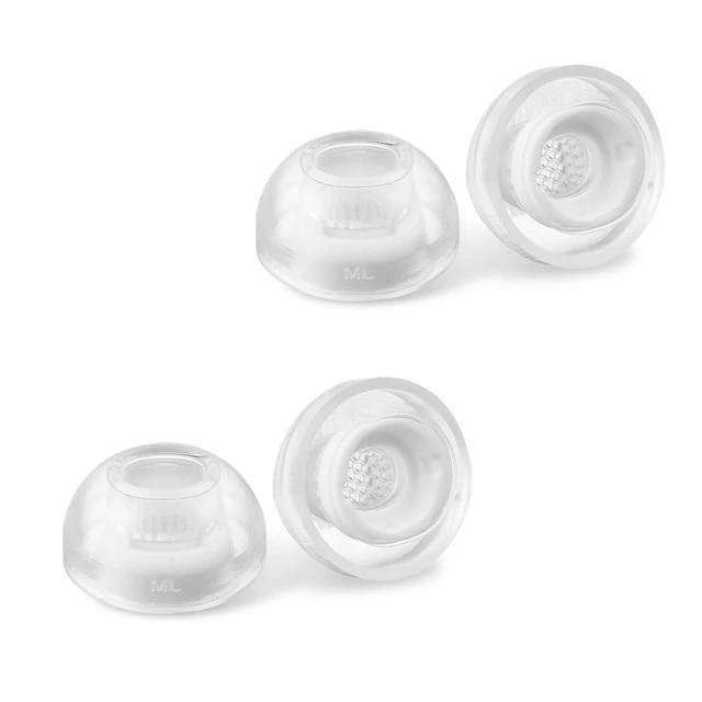 Alt view image 7 of 7 - Crystal for Galaxy Buds 4 Pro Ear Tips Samsung-Certified Ear Tips SMAPP-Certified, Galaxy Buds 4/3 Pro, Anti-Slip, Grippy Surface, Active Lifestyle, Hypoallergenic Silicone