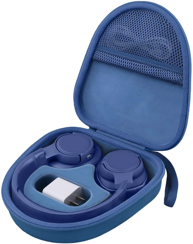 Main image of Hard Case for JBL Tune 720BT 520BT 770NC 670NC 510BT, Dark Blue Travel Case Compatible with JBL Live 770NC 780NC 680NC 670NC Headphones. Hard EVA Shell with Soft Velvet Lining. Case Only