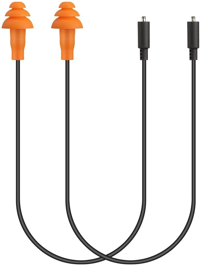 Main image of 2pcs Replacement Work Earbuds Cables for Model#MI04N Wireless Neckband Replaceable Earbuds (Black & Orange