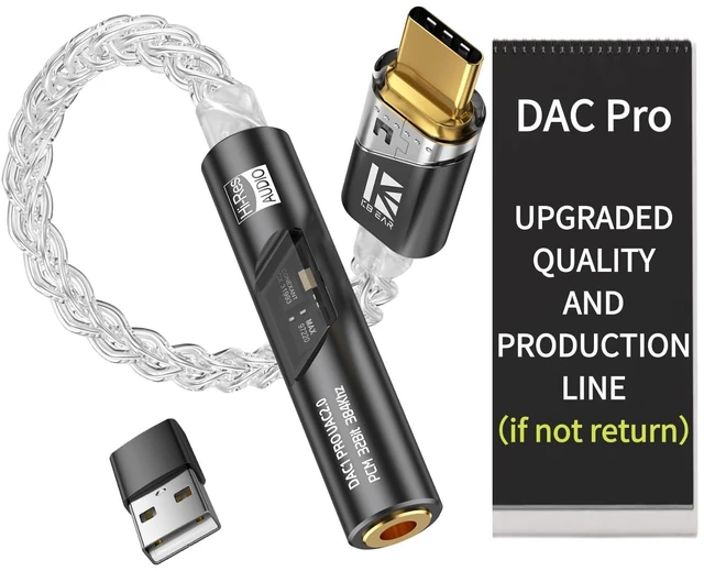 Main image of 2026 Latest USB C DAC Audio Adapter with Headphone Amplifier Factory Direct Good Service Quality USB C to 3.5mm Audio Adapter For iPhone 15, Android, Laptop & Tablet