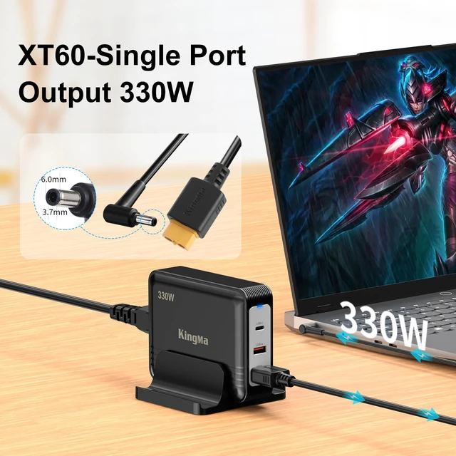 Alt view image 4 of 7 - 330W (20V/16.5A) Gaming Laptop Charger for ASUS ROG Strix Scar16 18(2023/2024), PD 3.0 Fast Charging Adapter Compatible with ROG Strix G17 (2022) /ROG Zephyrus Duo 16 (2023),Round Connector