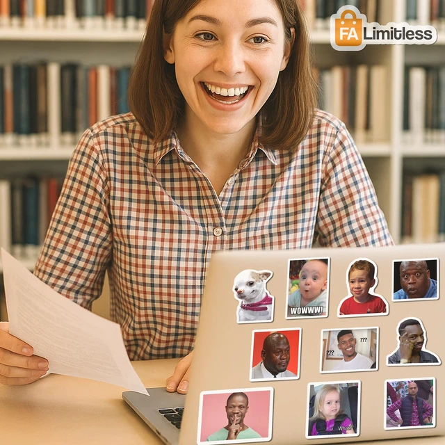 Alt view image 5 of 7 - Funny Meme Stickers (200+pcs) Waterproof Vinyl Sarcastic Decals High-Definition Print, Easy Tear & Peel, Great Value Multi-Pack, Fun for Sharing, Group Play for Laptop, Water Bottle, Phone