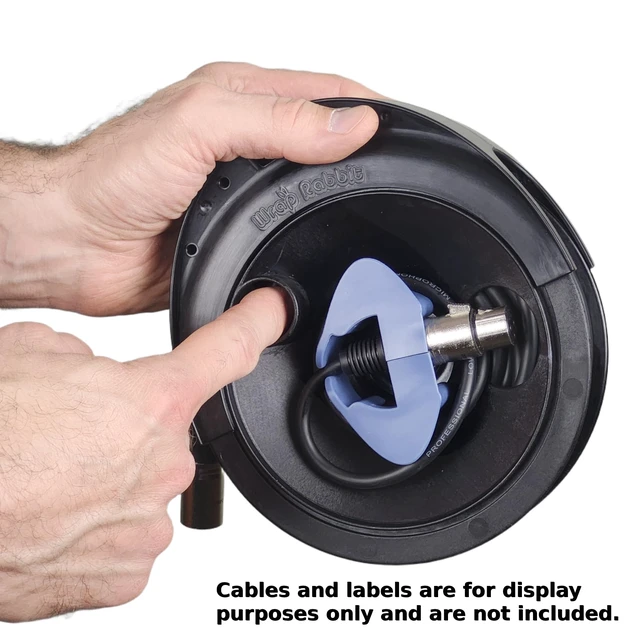 Alt view image 5 of 7 - Incendion Audio: Fast, Tangle-Free Cable Organizer for Musicians & DJs Safe, Quick Cord Storage for Stage, Studio & Gear Bags (Velvet Black, 3 Pack)