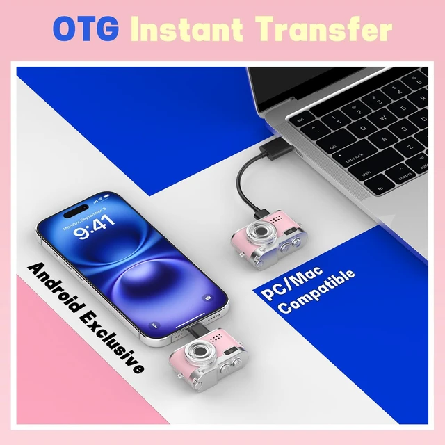 Alt view image 6 of 7 - Keychain Camera, 1080P Y2K Vibe Camera, 8GB Card, 80 Min Record, Pocket-Sized Birthday Gift for Best Friends, Travel & Campus Life