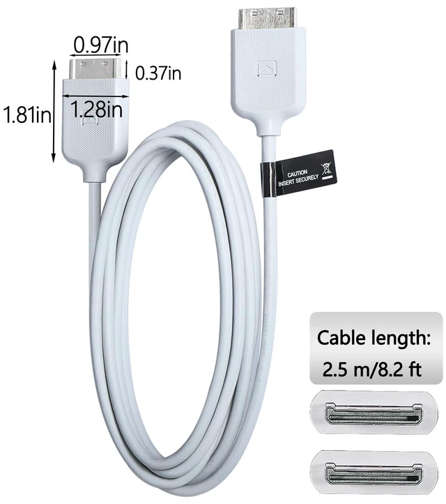Alt view image 6 of 7 - BN39-02615A 32" Frame tv One Connect Cable Compatible with Samsung Frame TV Frame tv One Connect Cable for 32in The Frame QLED QN32LS03TB QN32LS03BB TV