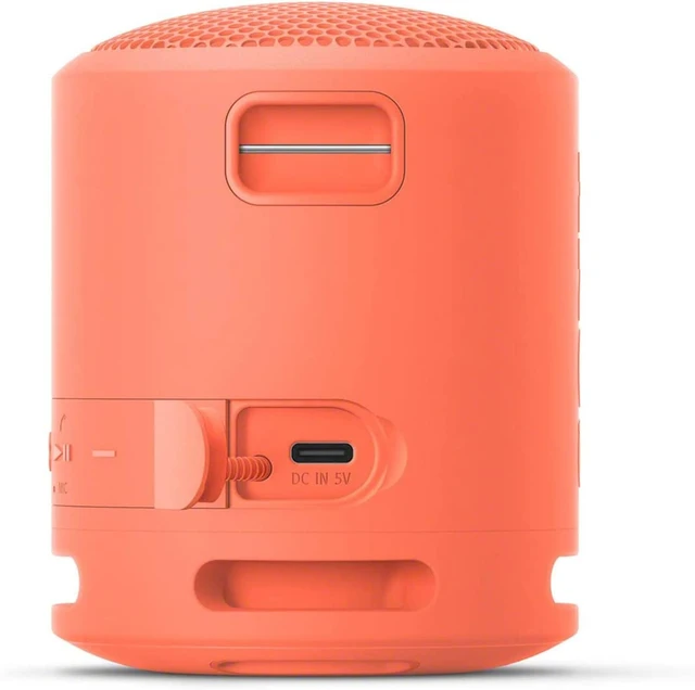 Alt view image 5 of 7 - SRS-XB13 EXTRA BASS Wireless Bluetooth Portable Lightweight Compact Travel Speaker, IP67 Waterproof & Durable for Outdoor, 16 Hour Battery, USB Type-C, Removable Strap, & Speakerphone, Coral Pink