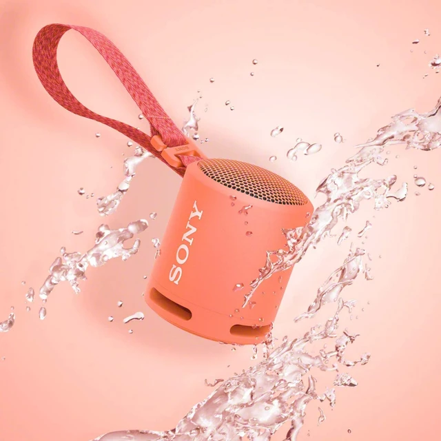 Alt view image 7 of 7 - SRS-XB13 EXTRA BASS Wireless Bluetooth Portable Lightweight Compact Travel Speaker, IP67 Waterproof & Durable for Outdoor, 16 Hour Battery, USB Type-C, Removable Strap, & Speakerphone, Coral Pink