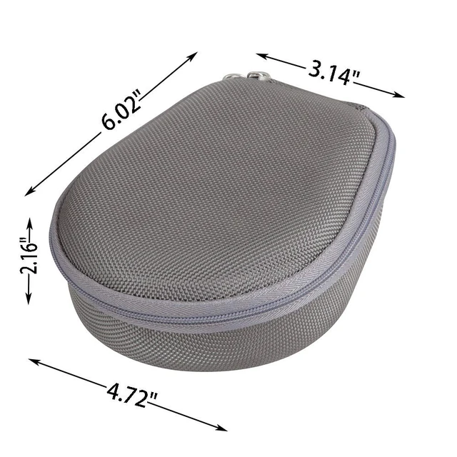 Alt view image 7 of 7 - Case for AfterShokz Trekz Air/AfterShokz Aeropex/Titanium Mini/Shokz OpenRun Pro/SHOKZ OpenRun Pro 2 Open Ear Wireless Bone Conduction Headphones AS650 / AS800 (Grey)