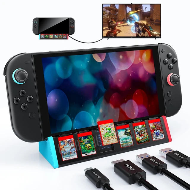 Main image of Switch 2 Dock Station for Nintendo Switch 2 Dock with 4K HDMI&Card Storage 4K@144Hz HDMI +100W PD Charging Portable Travel Switch 2 Replacement Dock Station with 6 Game Card Storage,for Switch 2 Only