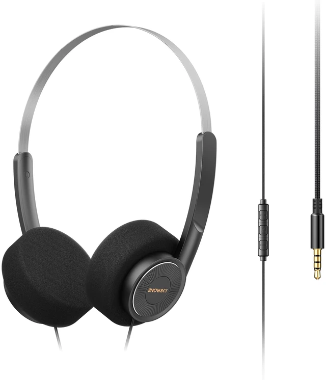 Main image of FiiO Wind PRO Lightweight On-Ear Headphones, 77g, 40mm Dynamic Driver, Semi-Open Hi-Fi Sound, Retro Design, 3.5mm Wired Headphones with in-Line Controls (Black)