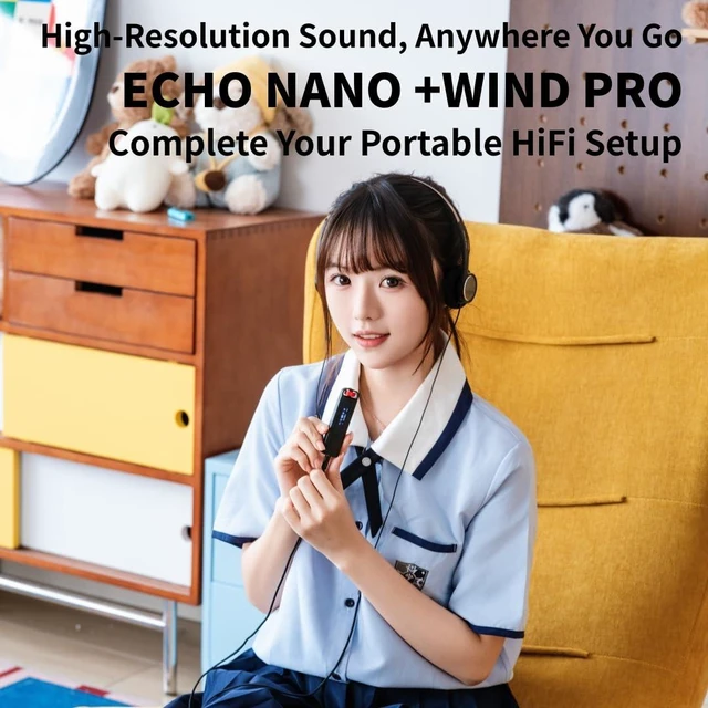 Alt view image 2 of 7 - FiiO Wind PRO Lightweight On-Ear Headphones, 77g, 40mm Dynamic Driver, Semi-Open Hi-Fi Sound, Retro Design, 3.5mm Wired Headphones with in-Line Controls (Silver)