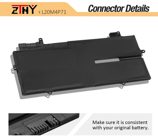 Alt view image 4 of 7 - L20M4P71 L20C4P71 Battery for Lenovo ThinkPad X1 Carbon Gen 9 Gen 10 Gen 11 ThinkPad X1 Yoga Gen6 Gen7 Gen8 /X1 Carbon 9th 10th 11th Gen /Yoga 6th 7th 8th Gen 2021 2022 Laptop L20D4P71 L20L4P71 57Wh