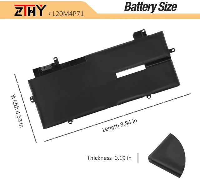 Alt view image 7 of 7 - L20M4P71 L20C4P71 Battery for Lenovo ThinkPad X1 Carbon Gen 9 Gen 10 Gen 11 ThinkPad X1 Yoga Gen6 Gen7 Gen8 /X1 Carbon 9th 10th 11th Gen /Yoga 6th 7th 8th Gen 2021 2022 Laptop L20D4P71 L20L4P71 57Wh