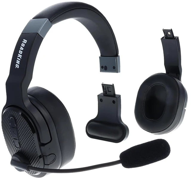 Main image of Truck Driver Headset RKING4000 Noise Cancelling Bluetooth Headset Mono to Stereo Wireless Headset with Advanced Noise Cancellation, Black