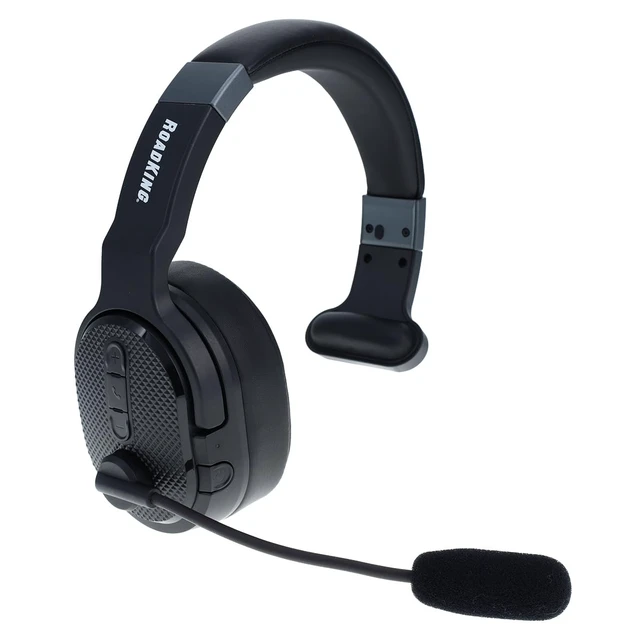 Alt view image 4 of 7 - Truck Driver Headset RKING4000 Noise Cancelling Bluetooth Headset Mono to Stereo Wireless Headset with Advanced Noise Cancellation, Black