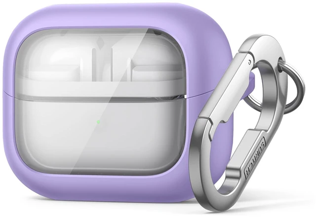 Main image of for Samsung Galaxy Buds 3 Pro (2024) / Buds 3 (2024) / Buds3 FE (2025) Case, Magnetic Bumper Cases, Rugged Shockproof Protective Covers with Carabiner & Cleaning Kit & Removal Tool, Purple
