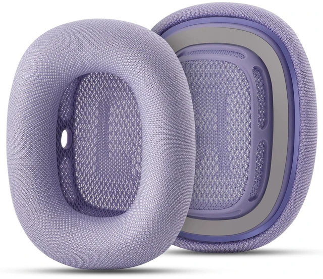 Main image of Replacement Ear Cushions for Apple AirPods Max 1 & 2 Upgraded Memory Foam Pads with Durable Fabric,Sound Insulation and Noise Reduction,Strong Magnetic Fit,Sweat-Resistant,Breathable Comfor(Purple)