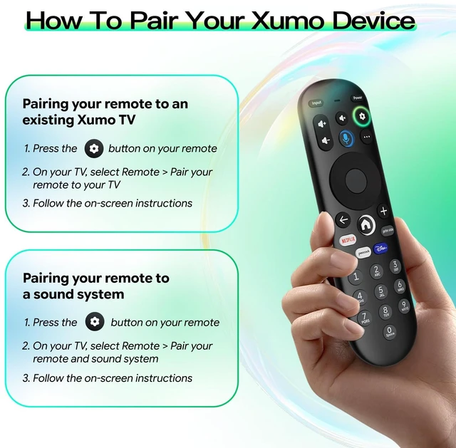 Alt view image 6 of 7 - Voice Replacement for Xumo TV Remote - CP-RC1NA-23 Compatible with Pioneer / Element / Hisense Smart TVs, Voice Search, 4 Shortcut Buttons