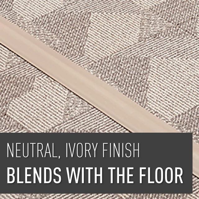 Alt view image 5 of 7 - Legrand Corduct 5 Foot Over Floor Cord Cover Ivory 1 Pack Rubber Cable Protector for Floor, Adhesive Included, Cut to Length, Cable Hider, hold 1 Cord or Cable, Cable Concealer