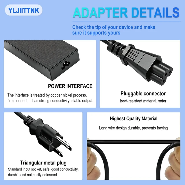Alt view image 4 of 7 - 180W 20V 9A Gaming Laptop Charger ADP-180TB-H A20-180P1A Compatible with ASUS ROG Zephyrus G14 G15 M16 GU603 TUF Gaming A15 A17 F15 F17 GA401 GA502 FA506 FA706 FX506 FX706 6.0x3.7mm Center Pin