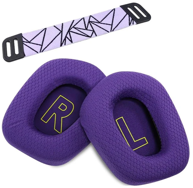 Alt view image 2 of 7 - Replacement Earpads for Logitech G733 G535 G335 Lightspeed Wireless Gaming Headset, Ear Pads Cushions Cover with Comfort Noise Isolation Foam (Purple)