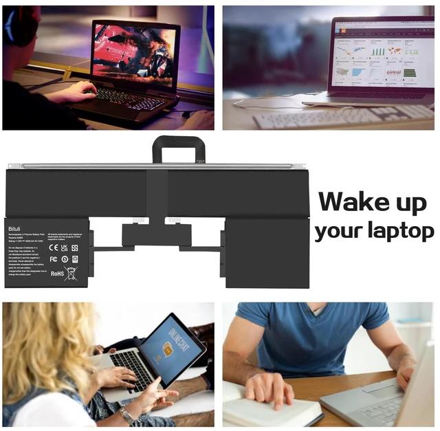 Alt view image 5 of 6 - A2669 A2681 Laptop Battery Replacement for MacBook AIR 13" M2 2022 A2681 661-26150 MLY33LL/A MLY43LL/A Series Notebook 11.55V 53.13Wh
