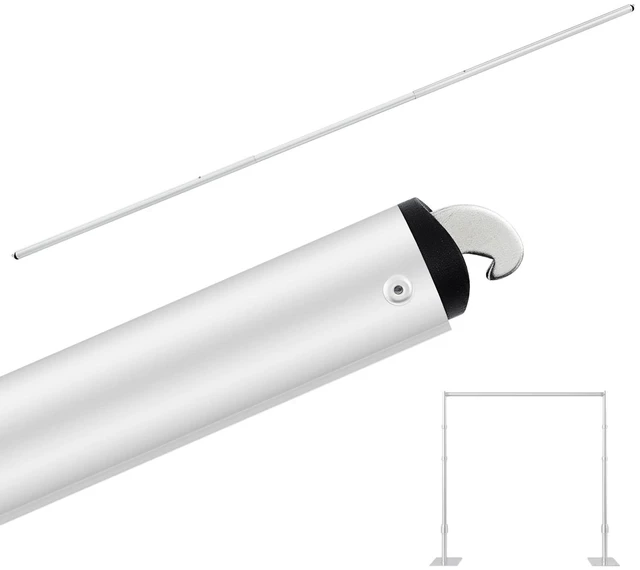 Main image of 1 Pcs 5-12ft Adjustable Crossbar for Backdrop Stand Double Layer Support Bar Fits Pipe and Drape Systems for Wedding Backdrops, Parties, Photo Booths and Events